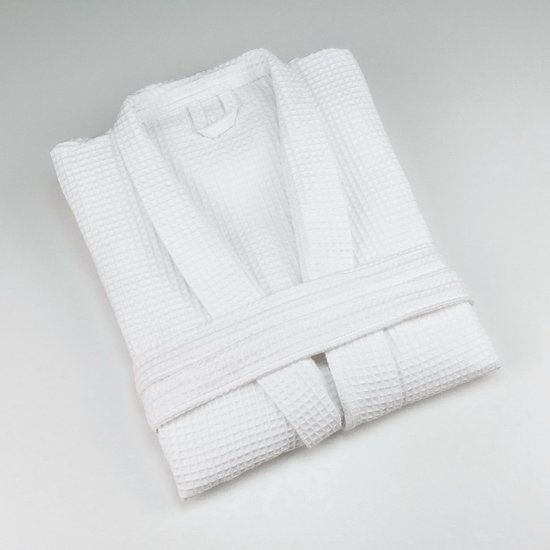 Forfait Fête des Mères : Badjas Waffle S & Serviette Hammam 90x165cm Marine