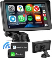 Bol.com YONO Scherm geschikt voor Apple Carplay en Android Auto - Draadloos Autoradio Dongle - Bluetooth Multimedia Player - 7 inch aanbieding