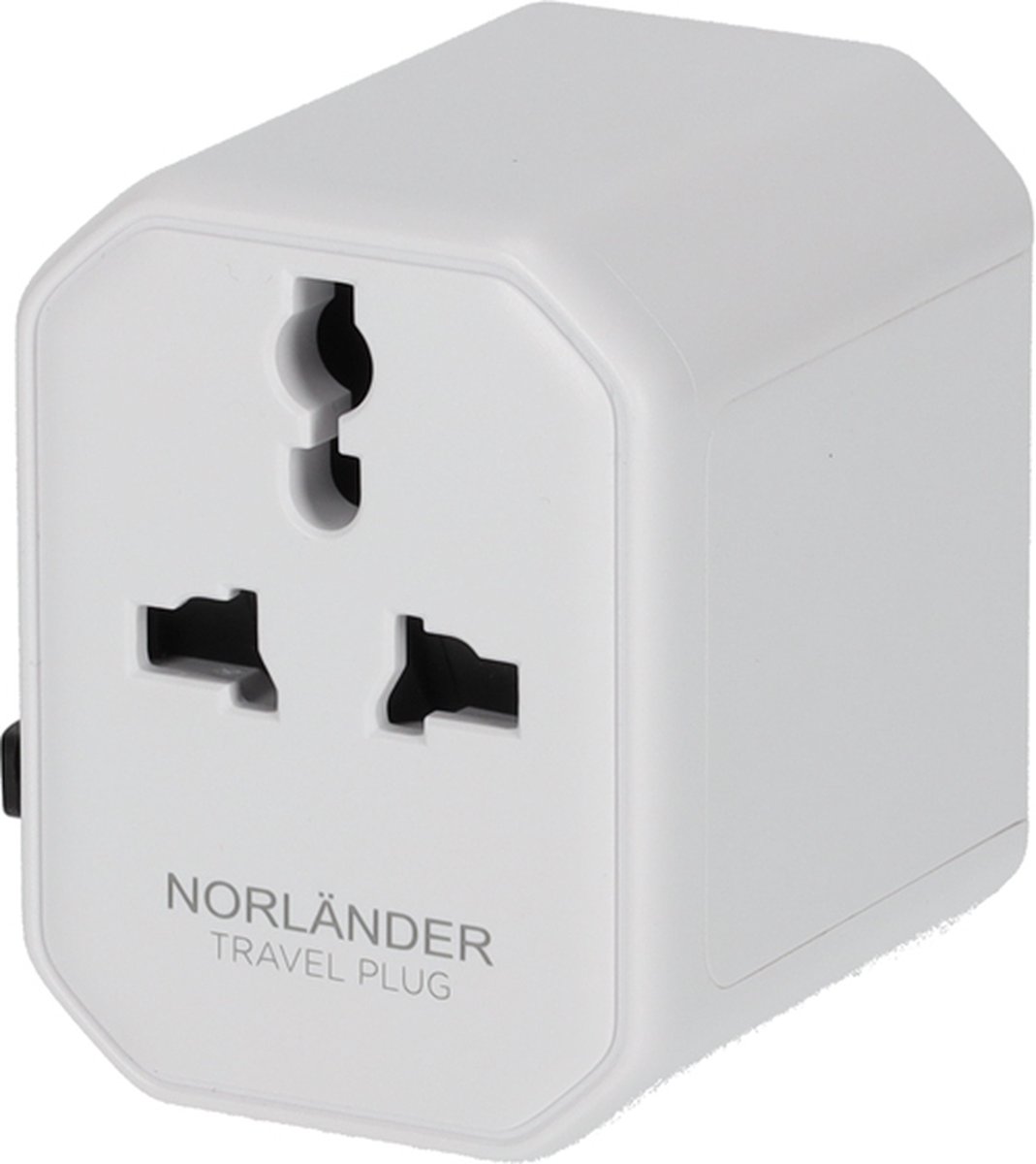 Norlander Universele wereldstekker - Reisstekker - USA/AUS/UK/EU Stekker - USB-A & USB-C Aansluiting - Wit