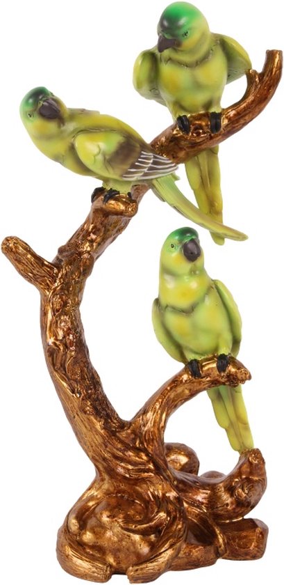 Baroque - Decoratief beeld of figuur - Fig papegaai resin 32 cm - 32x16x10 - polyresin