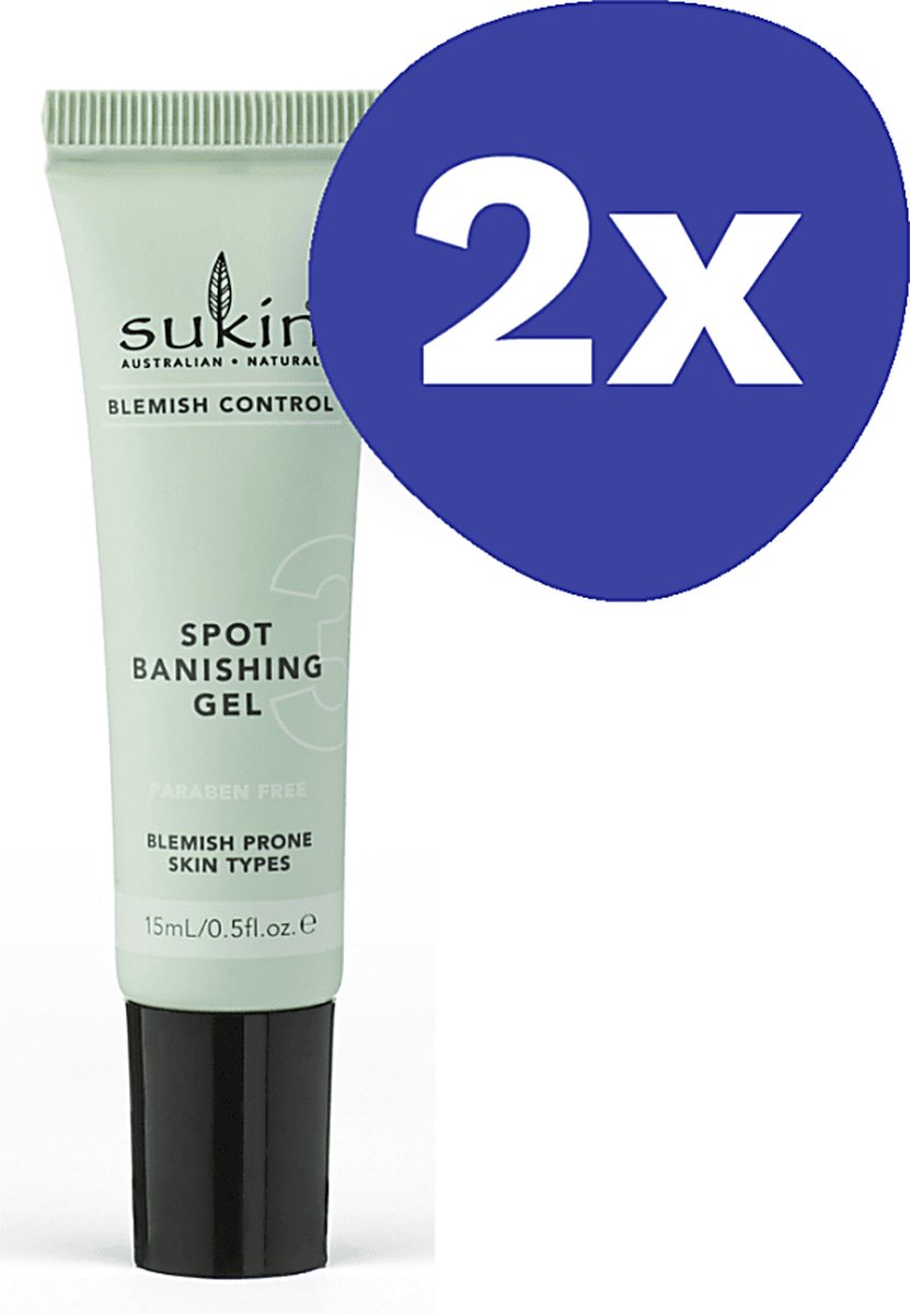 Goedkoopste Sukin Blemish Control Spot Banishing Gel (2x 15ml