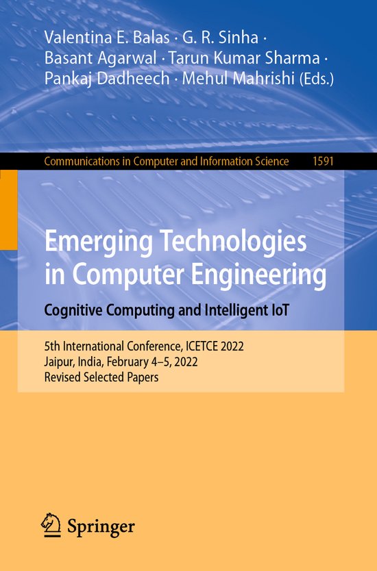 Communications in Computer and Information Science1591- Emer ... - cover