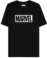Marvel - Marvel Wit Logo T-shirt Zwart - L