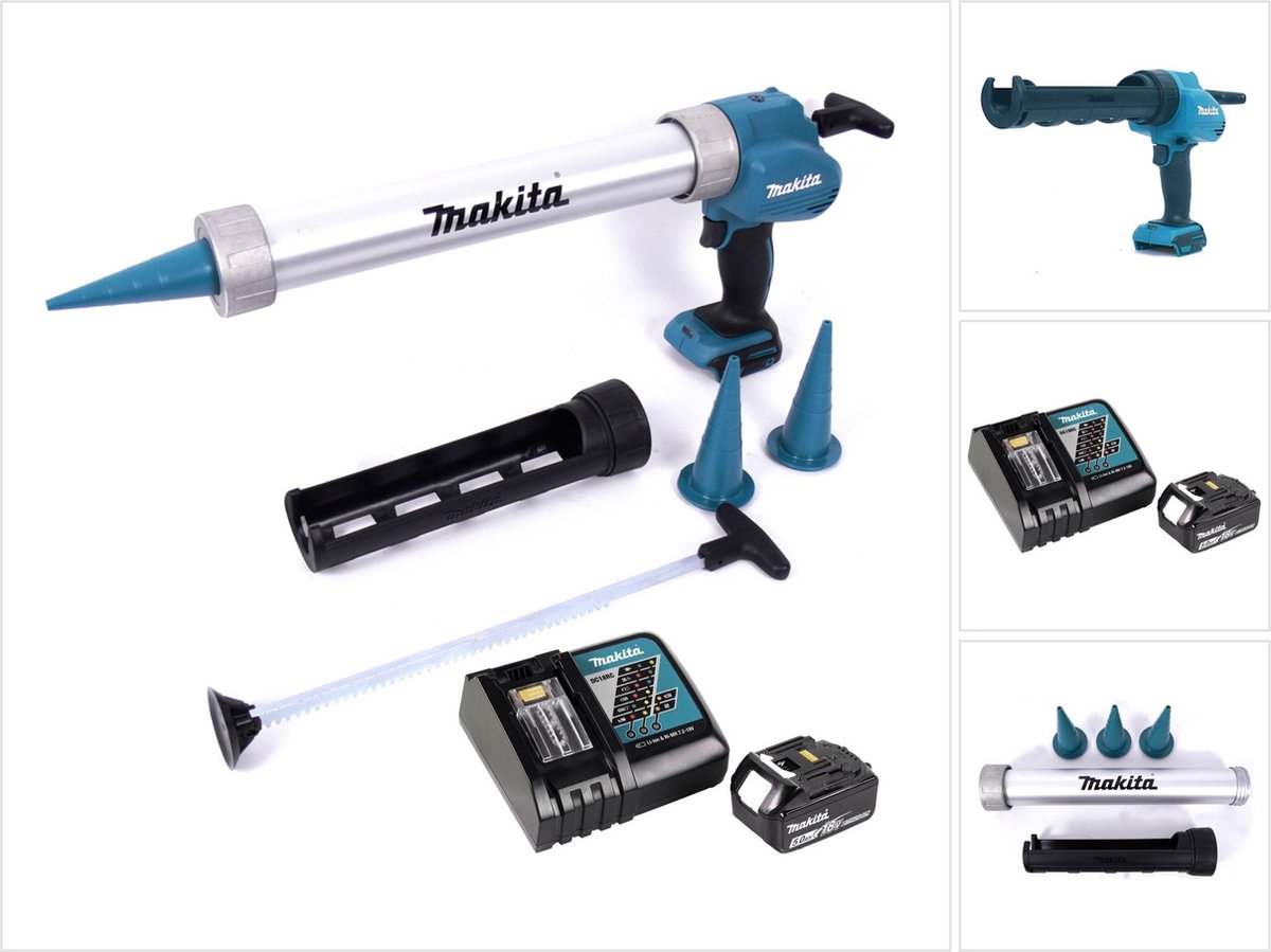 Makita DCG 180 RG1X accupistool 18 V 300 / 600 ml + 1x accu 6.0 Ah + lader