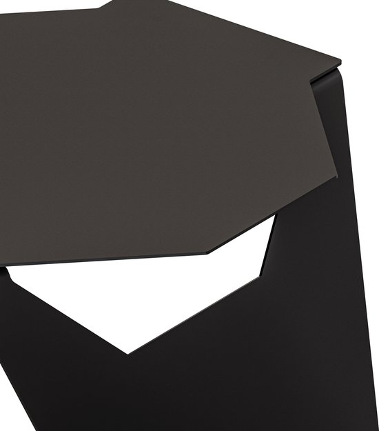Gorillz Hive Bijzettafel - Moderne Salontafel - koffietafel - Metaal - Design- Zwart
