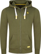 riverso Heren Sweatjack RIVNoah regular fit Olijf 3XL Volwassenen Hoodiejacket - Sweatvest