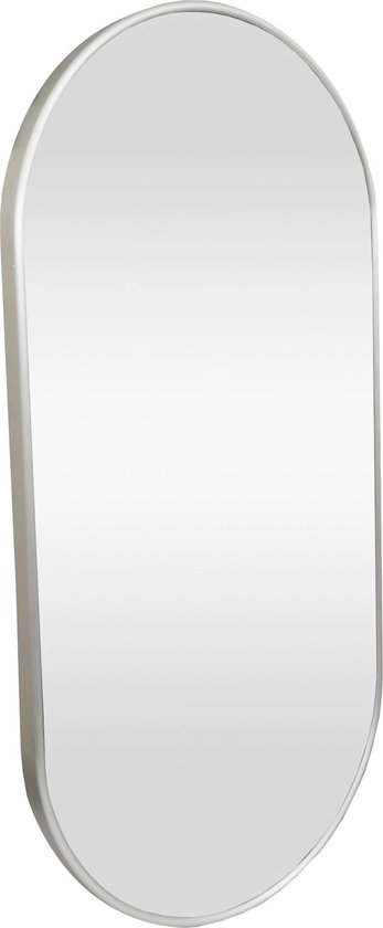 In And OutdoorMatch Spiegel Zaza - Hangspiegel - 30x60cm - Zilverkleurig - Passpiegel - Elegant Design