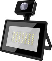LED Breedstraler met Sensor - Velvalux Glowlit - 30 Watt - Helder/Koud Wit 6500K - Waterdicht IP65 - Flikkervrij