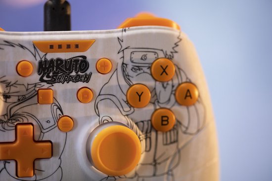 Naruto - Switch 1 & 2 controller - 3m kabel - extra functies (wit)