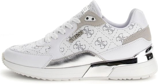 Guess Moxea12 Dames Sneakers - Hoog - White/Grey - Maat 36