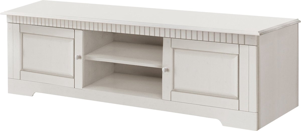 Notio Living CAROL|Lowboard met 2 deuren in wit grenen