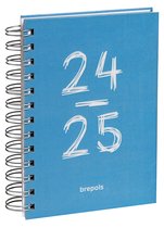 Agenda Brepols 2024-2025 - DOODLE DASH - Wire-O - Aperçu quotidien - Blauw - 11,5 x 16,9 cm