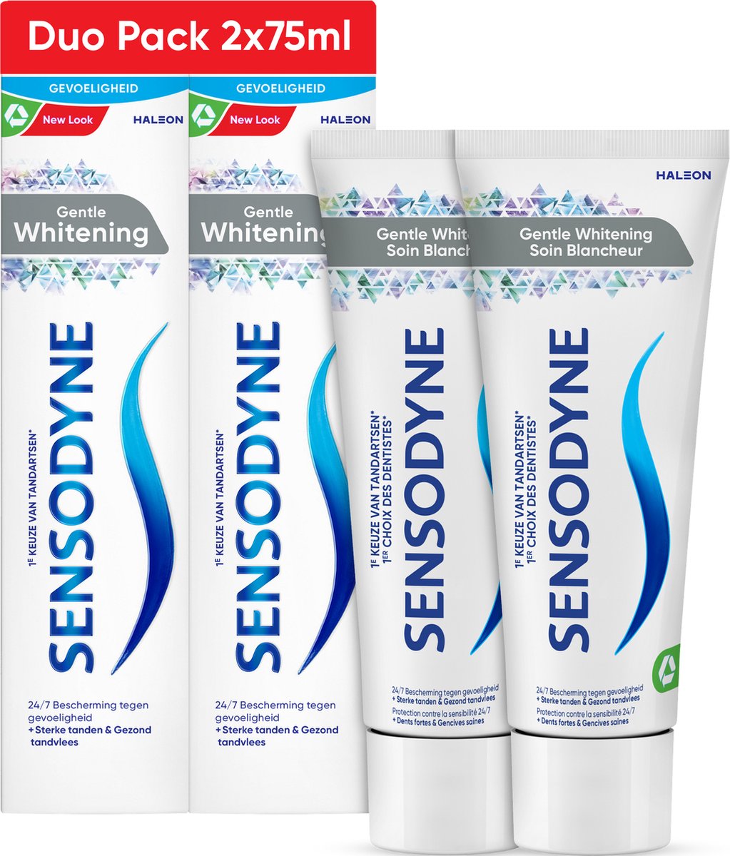 Goedkoopste Sensodyne - Gentle Whitening - Tandpasta - Duo Pack 2 x 75 ml