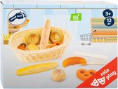 Petit pied Toy food Corbeille à pain Bois / roseau Junior 12 pièces