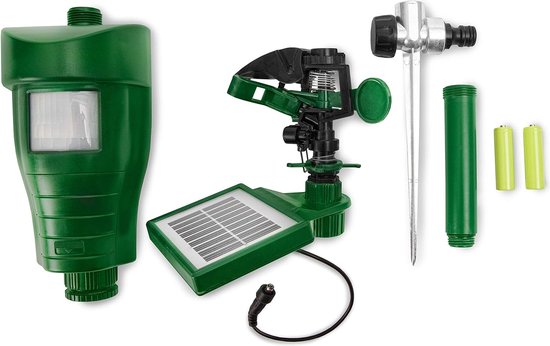 Solar Water Jet Dierenverjager met Bewegingsdetectie en Instelbaar Bereik
