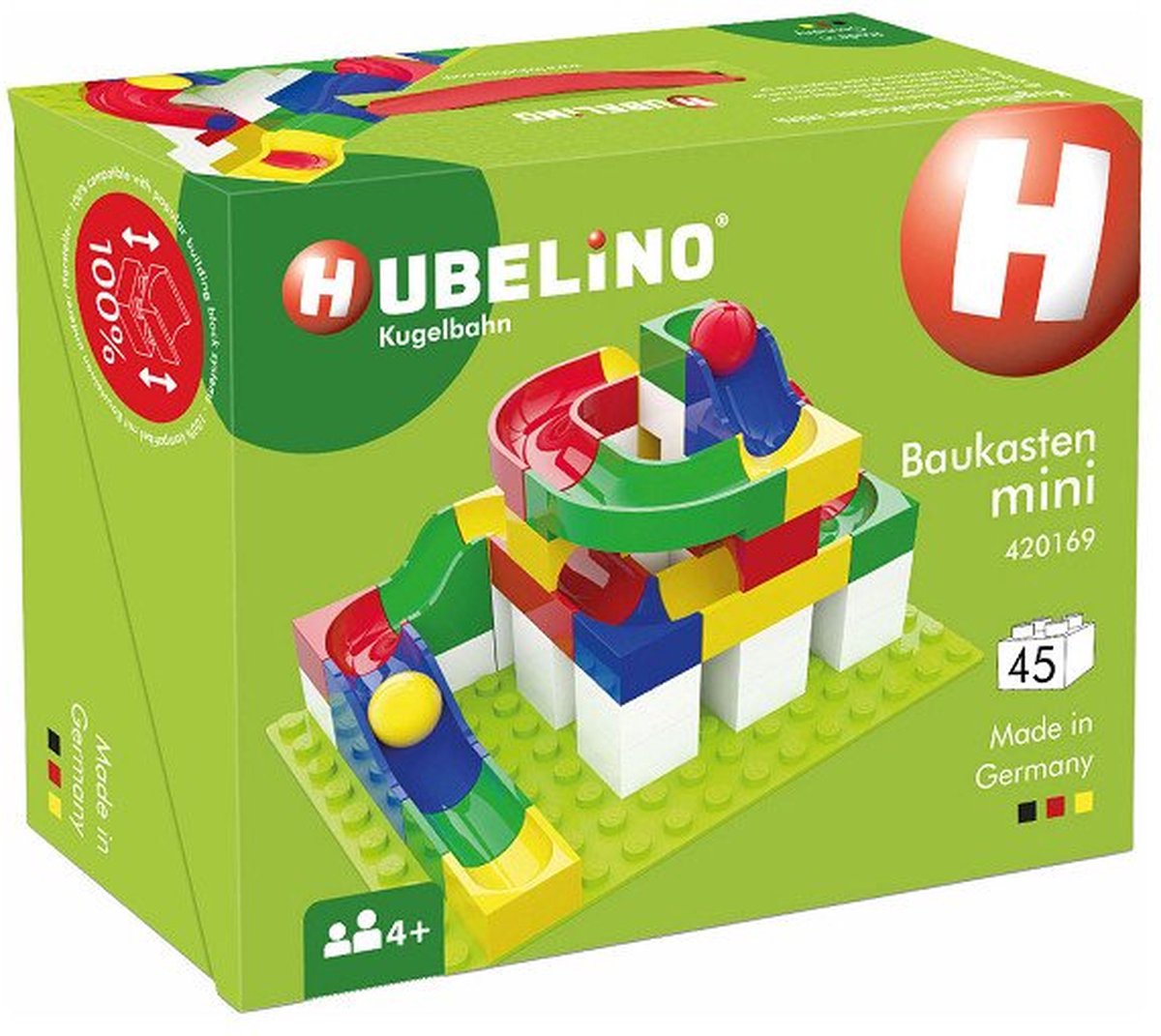 Hubelino Knikkerbaan - Mini Set - 45-delig