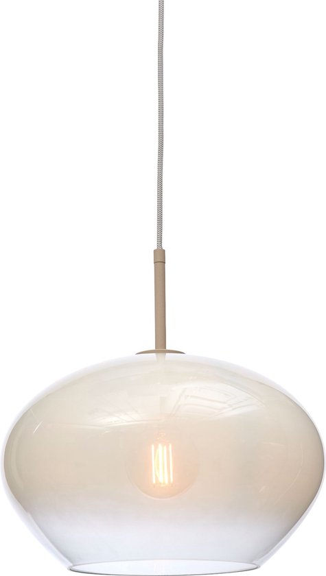 it's about RoMi Lampe Suspendue Bologna - Wit - 35x35x23cm - Moderne - Suspensions Salle à manger, Chambre, Salon
