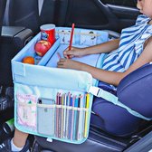 Starstation Reistafel voor Kinderen – Autotafel – Speeltafel Auto – Auto organizer Kinderen - Tekentafel Auto – Opvouwbare Reistafel - Tablet houder- Blauw