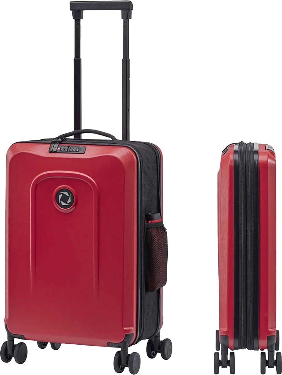 Senz Foldaway Carry On Trolley 55 passion red