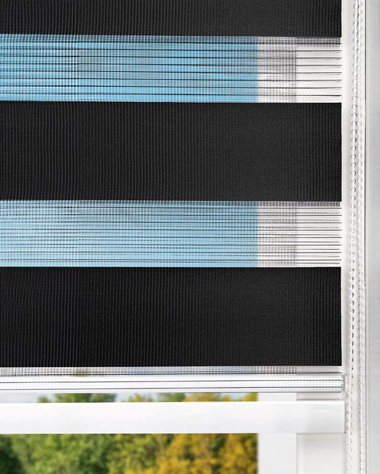Duo Store Enrouleur Zwart Translucide - 70x175cm