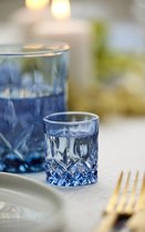 Lyngby Glas Sorrento Shotglas 4 cl 4 st. Blauw