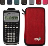 CALCUSO Pack de base rouge avec calculatrice TI-BA II Plus