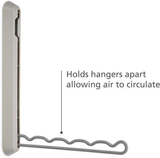 Joseph Joseph - Porte-manteau mural Orderly pliable - Acier au carbone - Crème