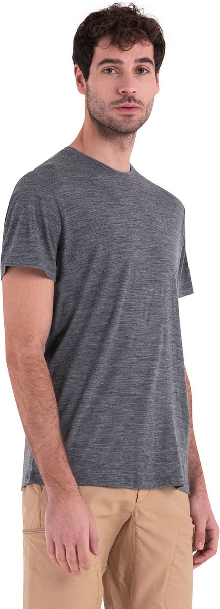 Icebreaker M Mer 150 Tech Lite III SS Tee – Outdoor Kleding Fleeces en Truien T-Shirt 013 Gritstone