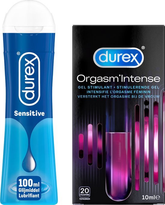 Durex Glijmiddel Play Sensitive 100ml + Durex Stimulerende Gel - Intense Orgasm 10ml