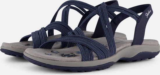 Skechers REGGAE SLIM - TURN IT UP Dames Sandalen - Navy