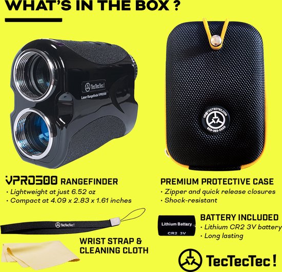 TecTecTec Geavanceerde VPRO500 Golf Laser Afstandsmeter van TecTecTec — afbeelding 3