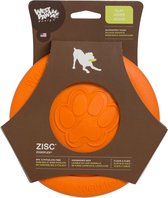 West Paw Zogoflex Zisc - Flexibele Hondenfrisbee - Stevig - Oranje - Large - 22 cm