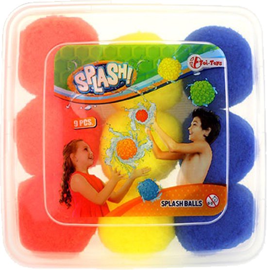 Foto: Waterspeelgoed splash ballen 9 stuks herbruikbare waterballonen zomer speelgoed