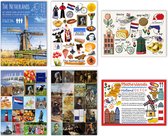 Ansichtkaarten voor Postcrossing - Set met 6 verschillende kaarten - met typisch Nederlandse dingen - Leuke Post