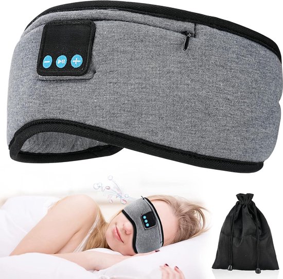 Masque de sommeil Bluetooth - Masque de sommeil - Écouteurs de course - Écouteurs de sommeil - Casque de sommeil - Must !
