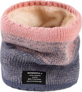 Livano Nekwarmer - Dames - Fleece - Motor - Bandana - Masker - Colsjaal - Sjaal - Gewatteerd - Skiën - Winter - Fietsen - Roze