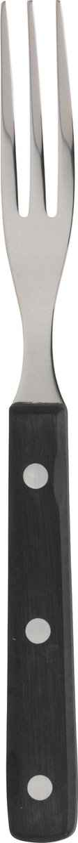 Gense Old Farmer Black Steakvork 19,7 cm Zwart/Staal