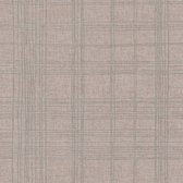Grafisch behang Profhome 379192-GU vliesbehang licht gestructureerd met grafisch patroon glanzend bruin grijs 5,33 m2