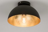 Lumidora Plafondlamp 72496 - Plafonniere - EASTON - E27 - Zwart - Goud - Metaal - ⌀ 30 cm