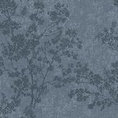 Natuur behang Profhome 373974-GU vliesbehang licht gestructureerd met natuur patroon mat blauw 5,33 m2