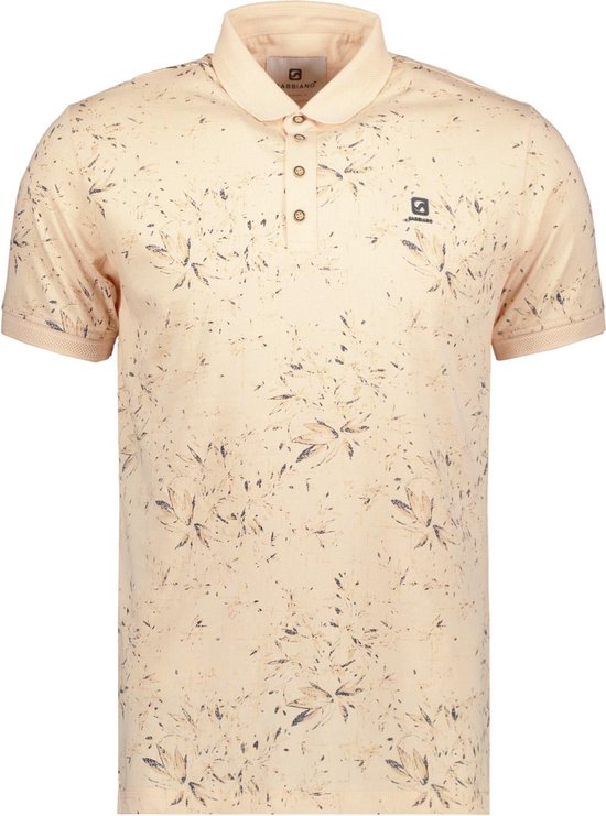 Gabbiano Polo Polo Jersey Allover Print 234533 972 Soft Peach Taille Homme - 3XL