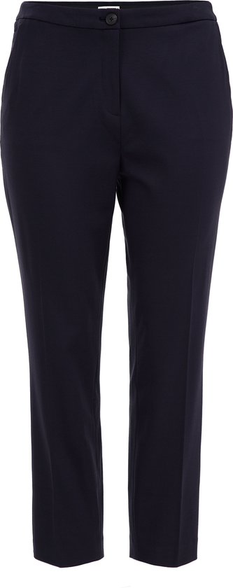 WE Fashion Dames slim fit pantalon met stretch - Curve