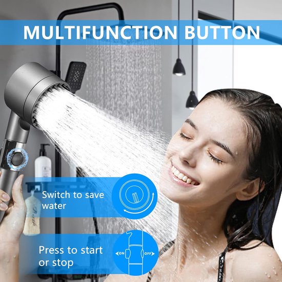 Delnet Klassieke High-Pressure Head Shower Goud Traditionele Telefoon Stijl Handheld Douchekop Waterbesparende Douche en 1.5M Broek Delnet Klassieke High-Pressure Head Shower Goud Traditionele Telefoon Stijl Handheld Douchekop Waterbesparende Douche en 1.5M Broek