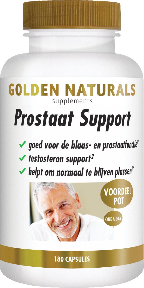 Goedkoopste Golden Naturals Prostaat Support (180 veganistische capsules