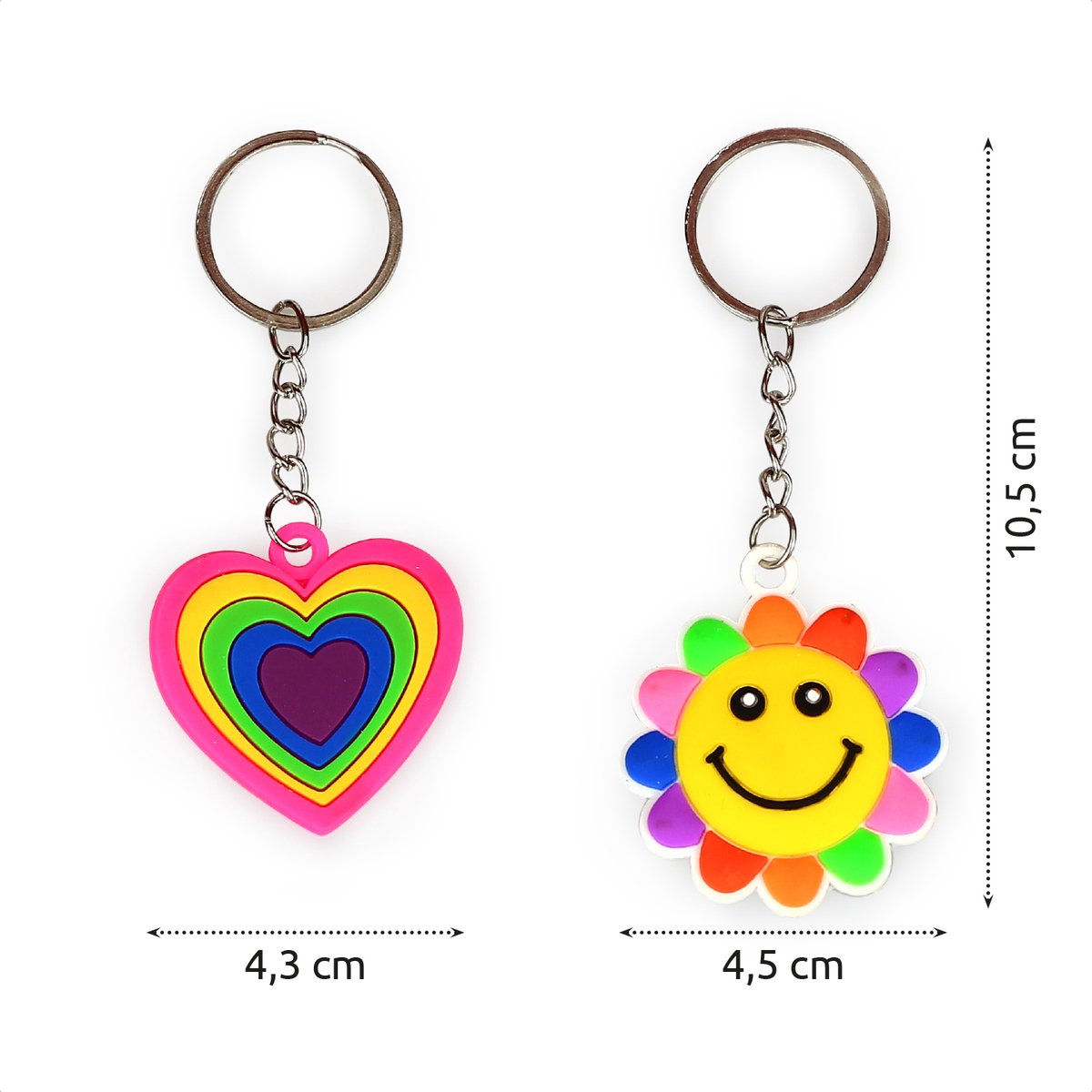 Isa's Friends® - Uitdeelcadeaus Sleutelhangers Rainbow - 24 stuks - Traktatie - Uitdeelcadeautjes voor Kinderen — afbeelding 8