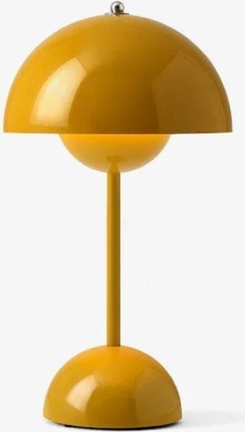 Decor Lola - Flowerpot lamp - Geel - Designer Lamp - LED-lamp - Metaal