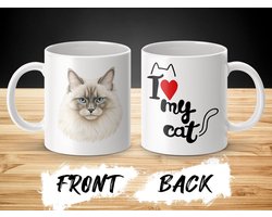 Mok Ragdoll cat - kat - I love my cat - cat lovers - katten