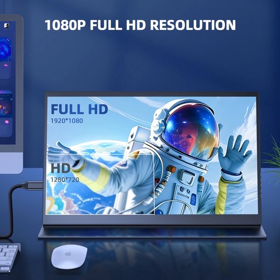 Draagbare monitor - Pc - Monitoren - Portable monitor - Gadgets - Monitor - Full HD