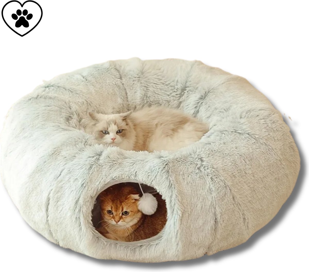 Bol.com Bahibah - Kattentunnel - Tunnel Kat - opvouwbaar Kattenmand - afneembaar Kattenhuis - Speel Tunnel Kat – kattenhol – kat... aanbieding