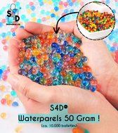 S4D® - Waterparels - Decoratie - Waterballetjes - Water Beads - 50 Gram ! - Multikleur